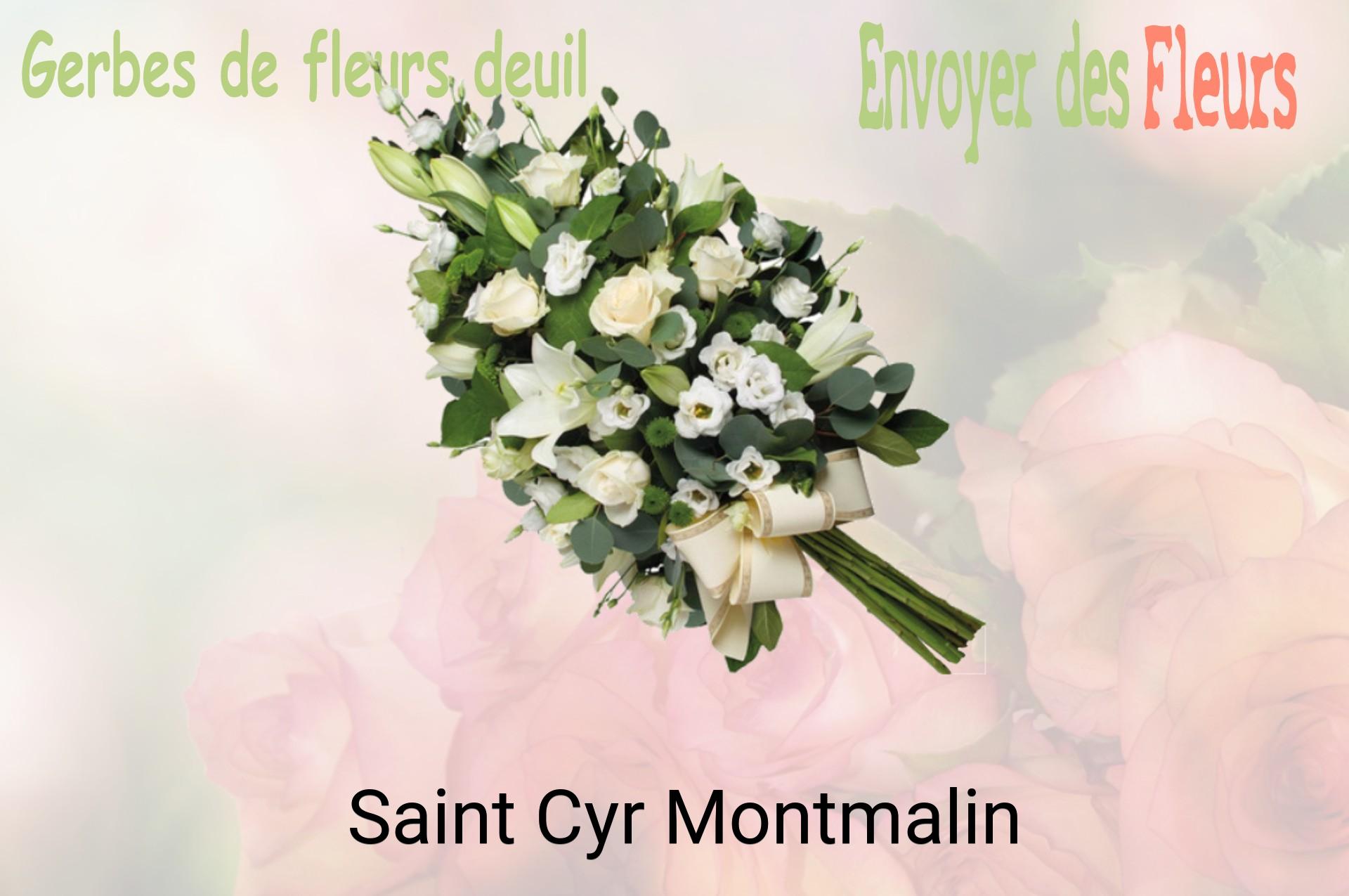 Gerbe de fleurs de deuil livrée à Saint-Cyr-Montmalin